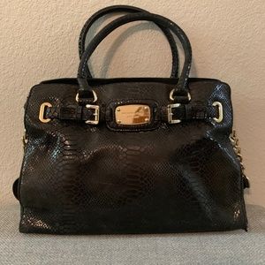 AUTHENTIC*MICHAEL KORS* SNAKESKIN HAMILTON - MED